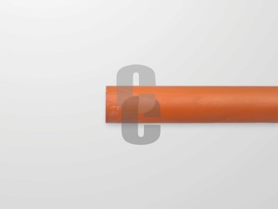 ПВЦ тръба  ф50 - ОРАНЖЕВА - 1.8мм